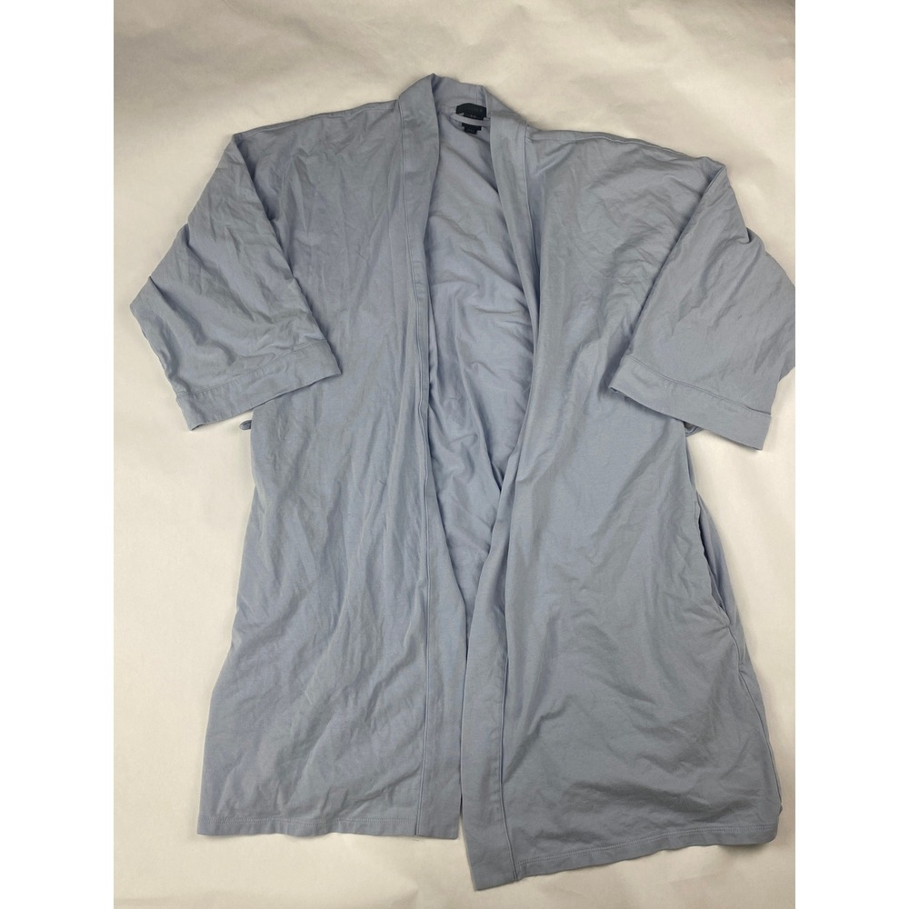 J Crew Cotton Robe Women's Size S - M Periwinkle Blue Pajamas